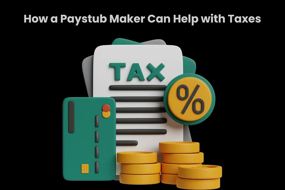 How a Paystub Maker Can Help with Taxes